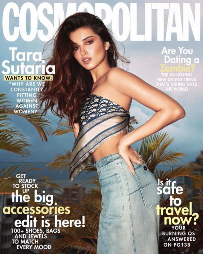 Cosmopolitan cover and cover story retouch